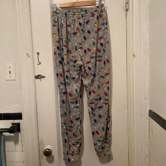 Love Streak Christmas Lights Pijama Jogger Pants Size XL - Picture 5 of 8